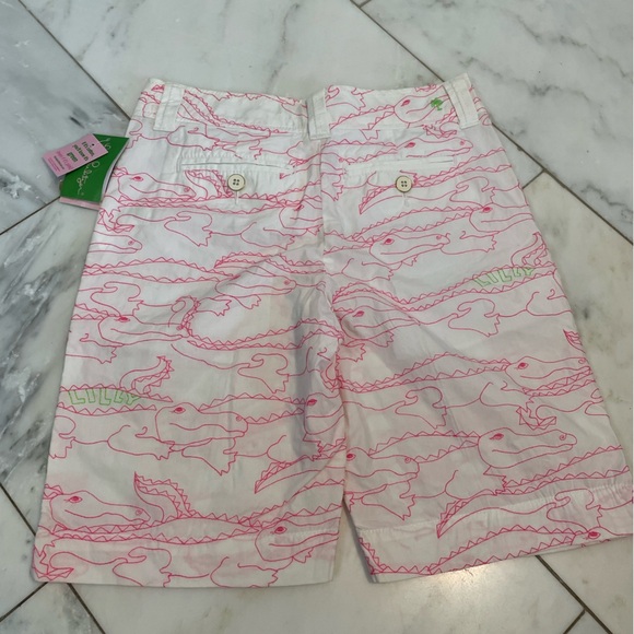NWT Lilly Pulitzer Resort Fit Alligator Embroidered 9” Bermuda shorts size 2 - Picture 8 of 9